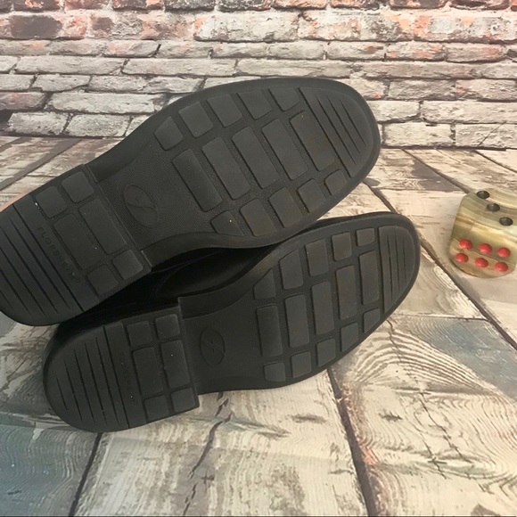 Florsheim Black Leather Lace Up Dress Shoes - Picture 6 of 7